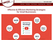 Tablet Screenshot of circlemarketing.com